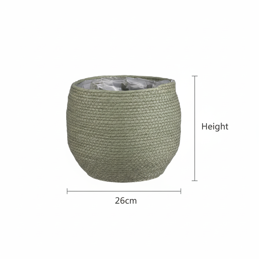 Mand Jorck groen Ø26cm - ↕23cm
