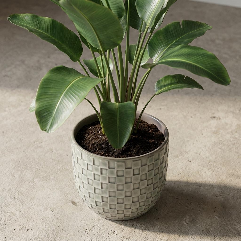 Mini pot relief wit Ø7cm - ↕6,5cm