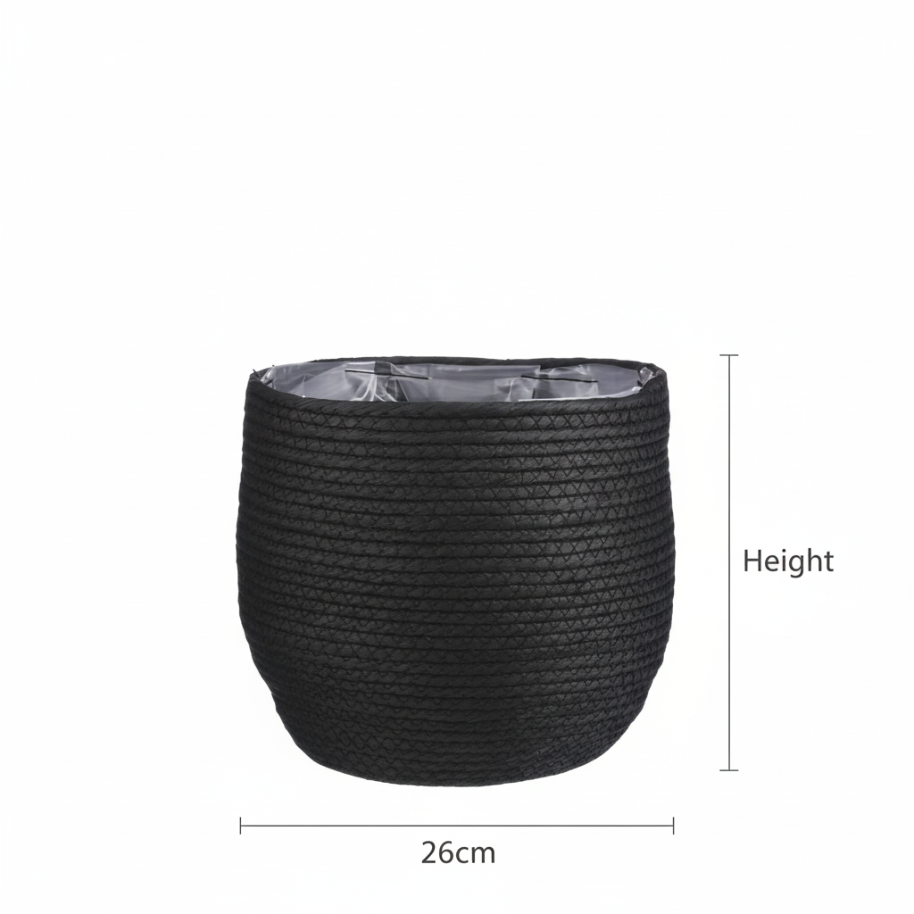 Mand Jorck zwart Ø26cm - ↕23cm